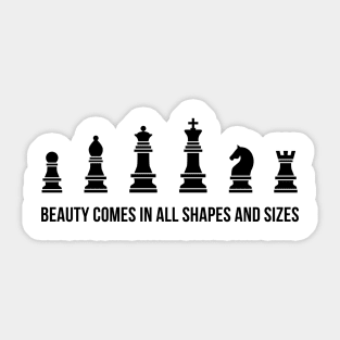 Beauty Comes in All Shapes and Sizes Sticker